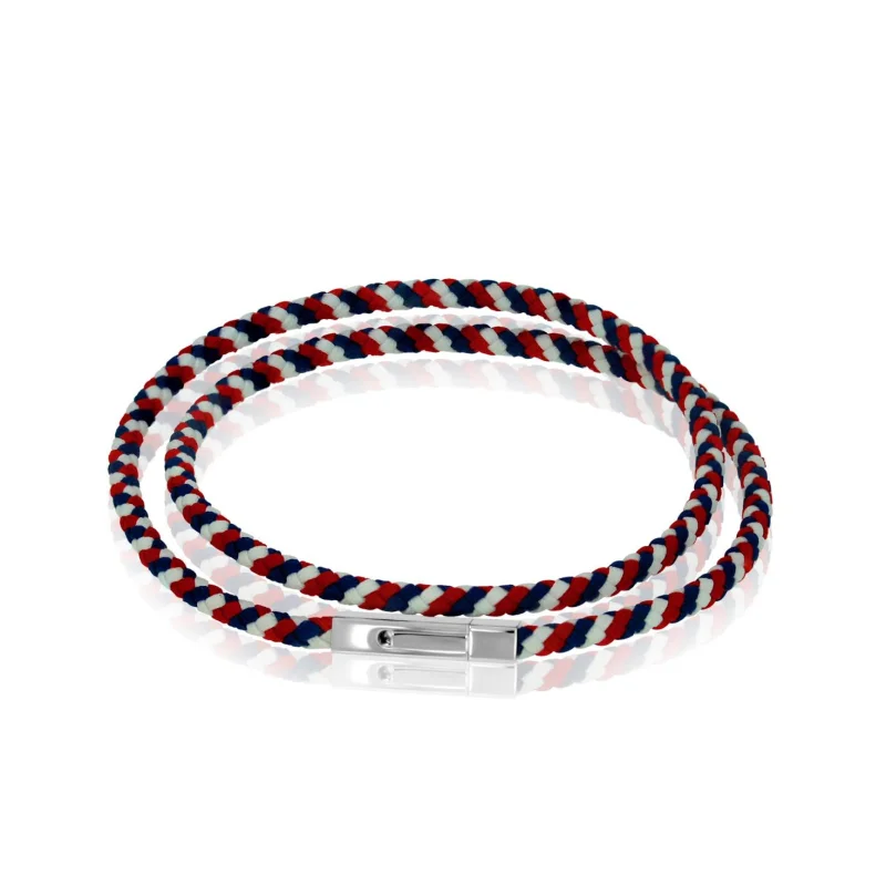 Bracelet Excellence Cuir Tressé & Acier 316L Bracelet Excellence Cuir Tressé & Acier 316L