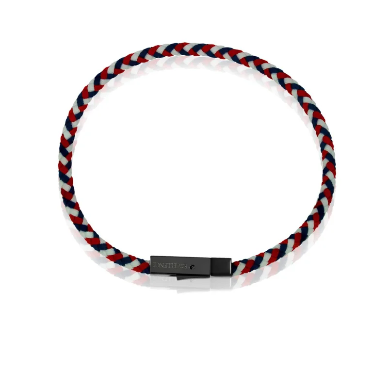 Bracelet Excellence Cuir Tressé & Acier 316L Bracelet Excellence Cuir Tressé & Acier 316L