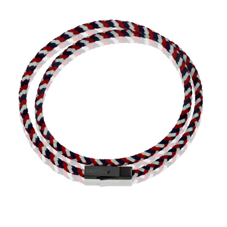Bracelet Excellence Cuir Tressé & Acier 316L