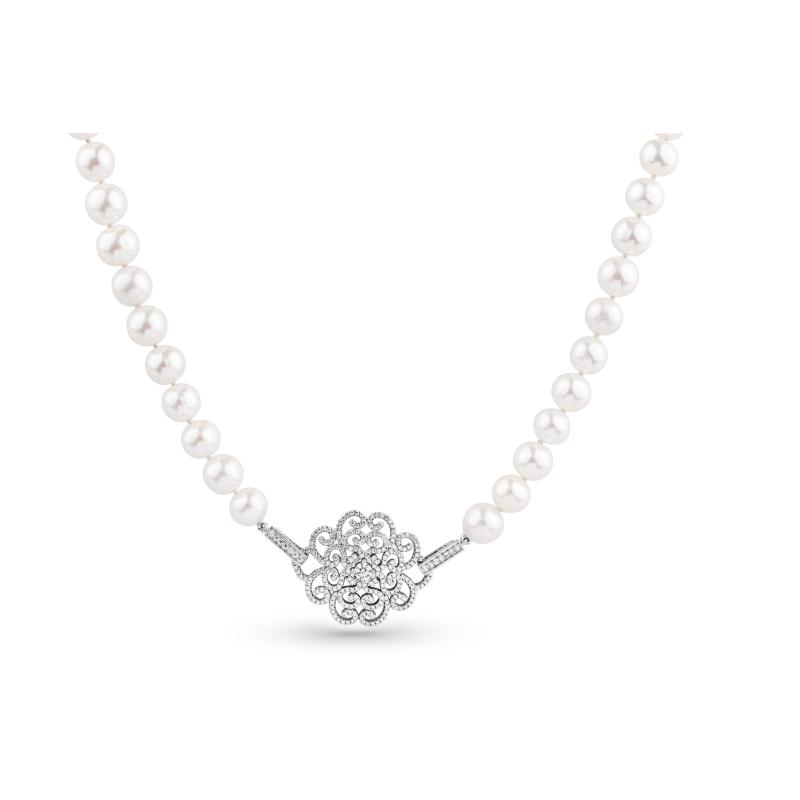 Collier Excellence Perles D'eau Douce & Argent 925rH