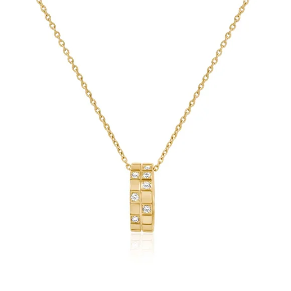Collier ring Excellence Or Jaune 750/1000 & Diamants