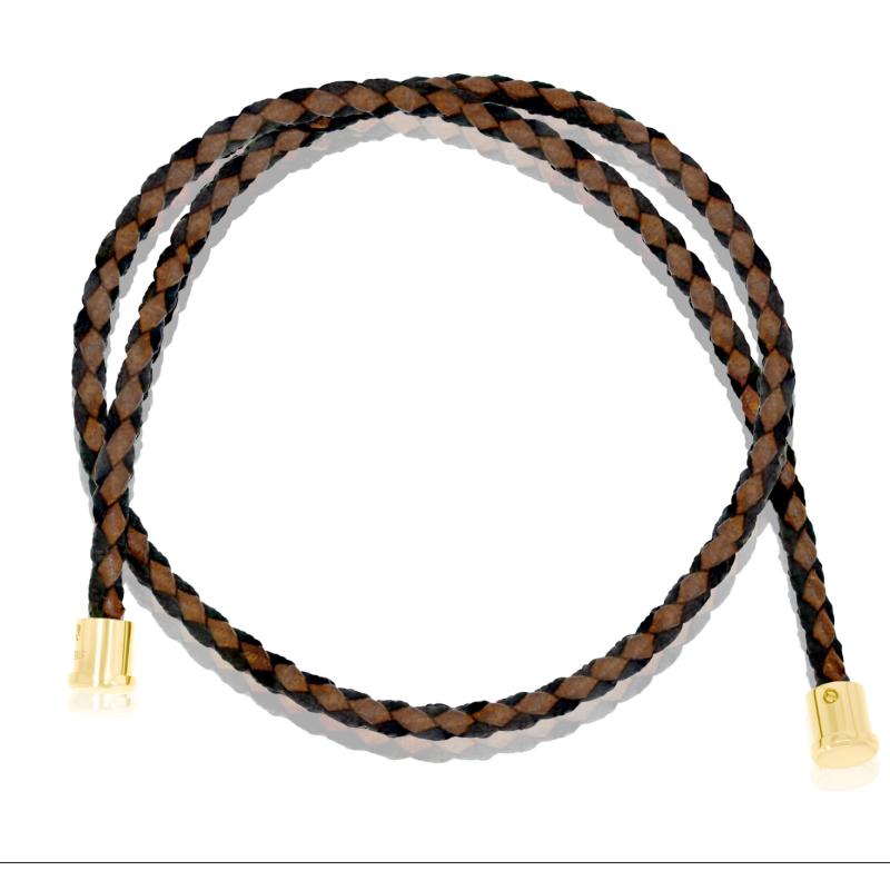 Cuir marron F 3mm DB Excellence Caméléon Acier 316L W