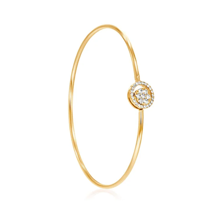 Bracelet marguerite Excellence Or jaune 750/1000 & Diamants 2
