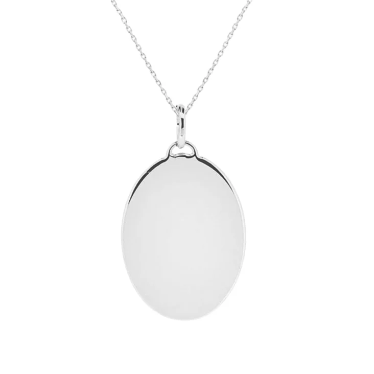 PENDENTIF PLAQUE ARGENT 925 RH
