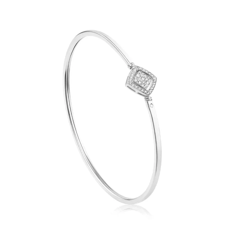 Bracelet Jonc Excellence en Or gris... Bracelet Jonc Excellence en Or gris...