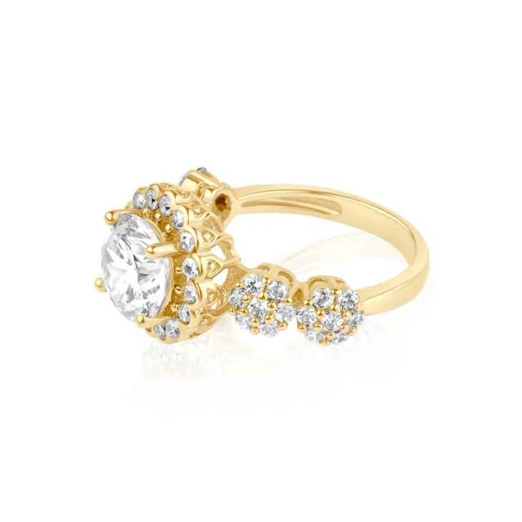 Bague Margueritte Excellence Plaqué Or 18K 3Mic 2