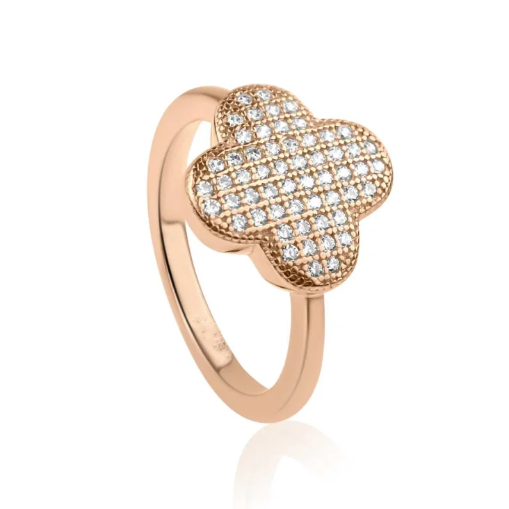 Bague Trefle Excellence Argent 925 R.Gold 2