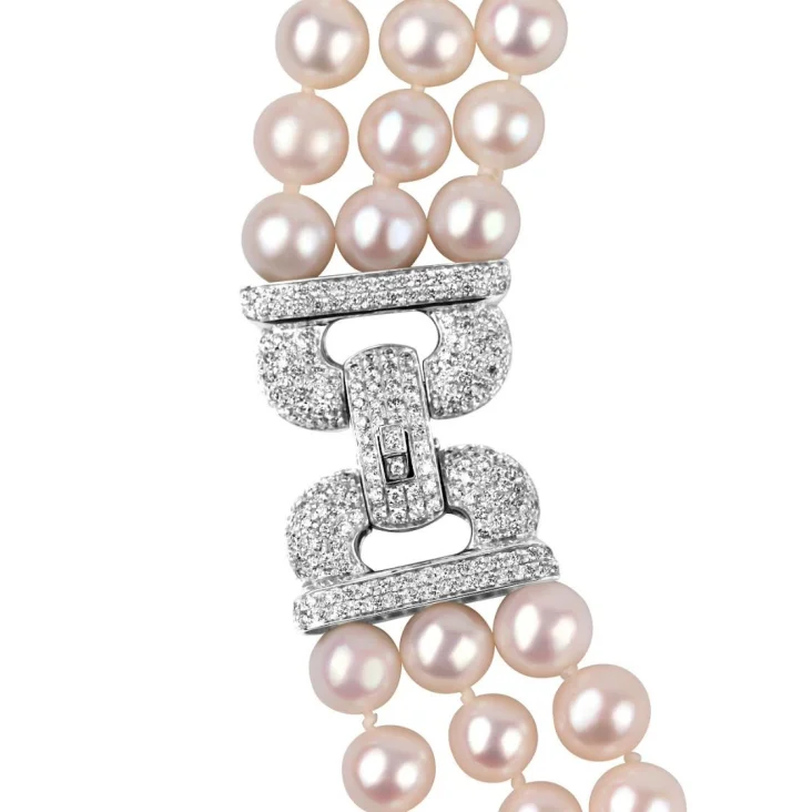 Fermoir Excellence Or gris 750/1000 & Diamants
