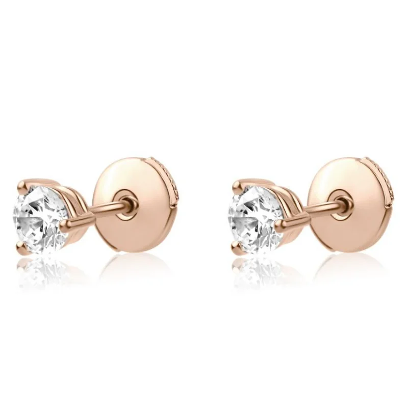 Puces d'oreilles Excellence Argent 925 R.Gold Puces d'oreilles Excellence Argent 925 R.Gold