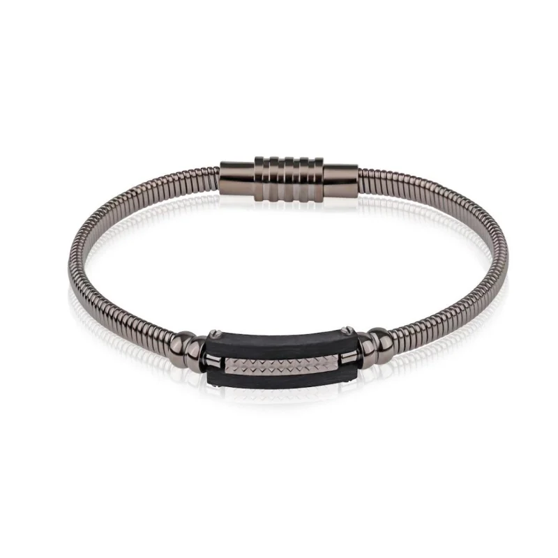 Bracelet Excellence Acier 316L & carbone Bracelet Excellence Acier 316L & carbone