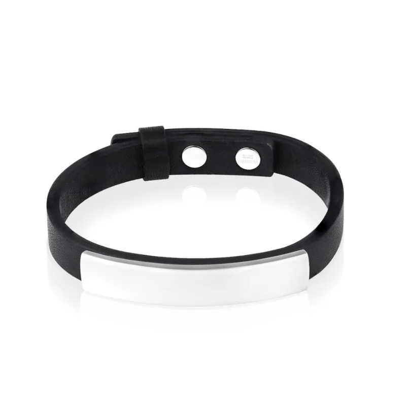 Bracelet Excellence Acier 316L & cuir Bracelet Excellence Acier 316L & cuir
