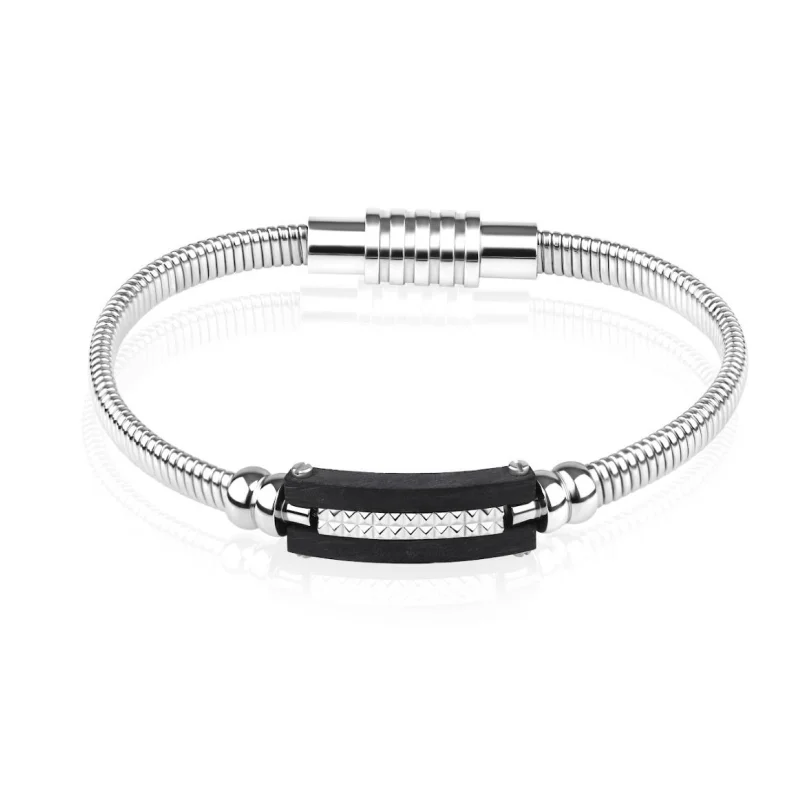 Bracelet Excellence Acier 316L & carbone Bracelet Excellence Acier 316L & carbone