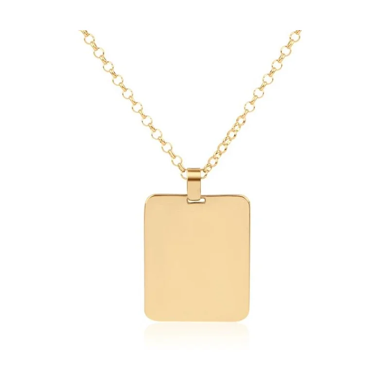 Pendentif Rectangle Excellence Or jaune 750/1000 Pendentif Rectangle Excellence Or jaune 750/1000