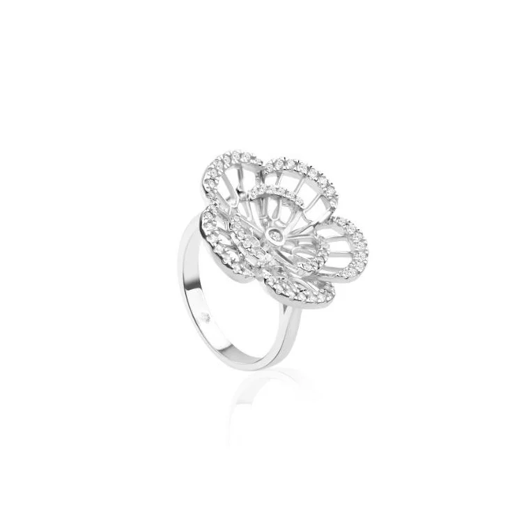 Bague Flower Excellence Argent 925 Rh