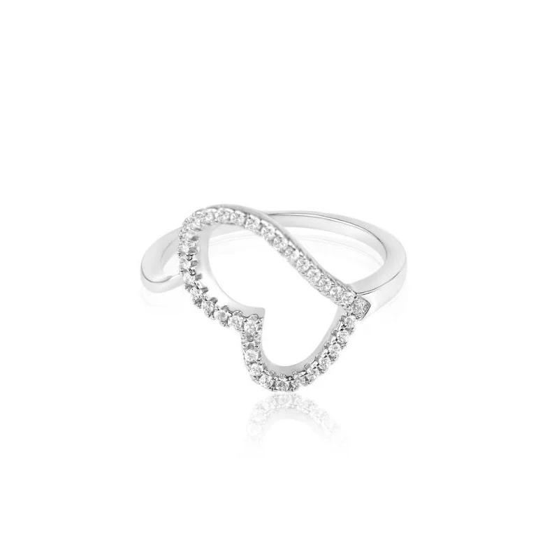 Bague Coeur Excellence Argent 925 RH Bague Coeur Excellence Argent 925 RH