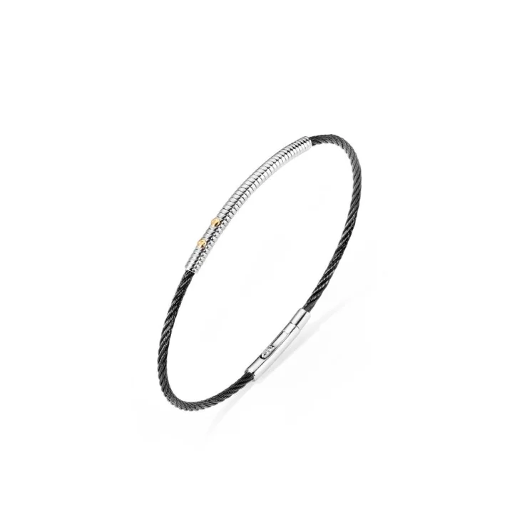 Bracelet Excellence Acier 316L PVD Noir Or 18K Small