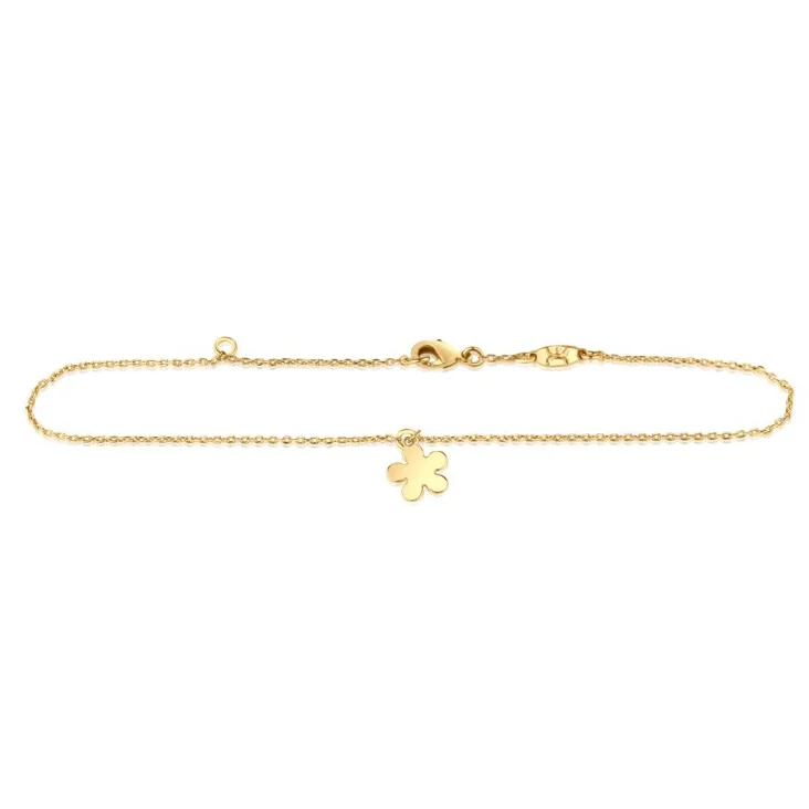 Chaine de Cheville Margueritte Excellence Plaqué Or 18K 3Mic