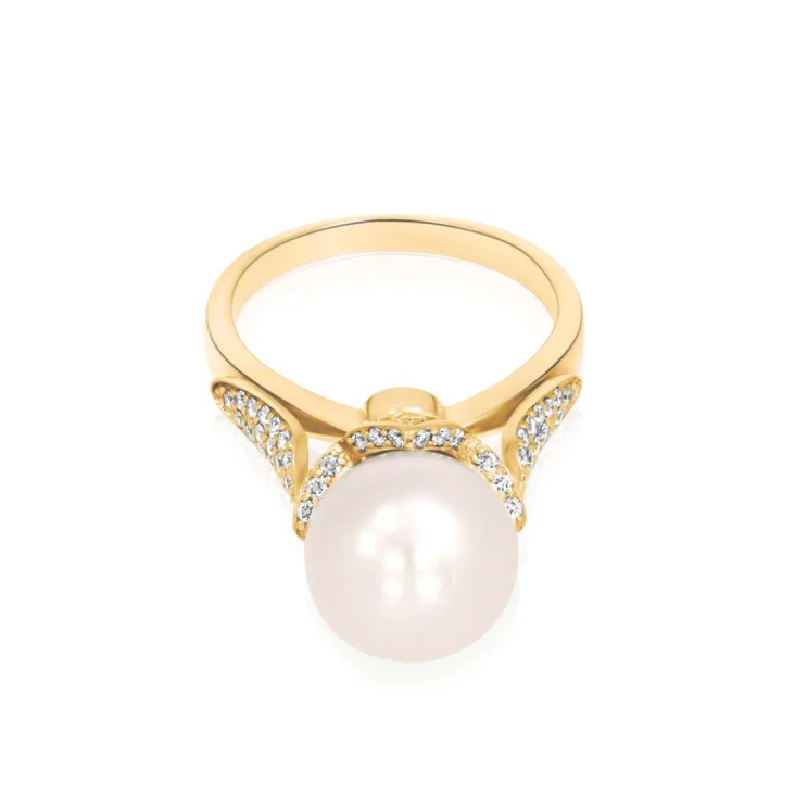 Bague Flower Excellence Or jaune 750/1000, FWP & Diamants 2