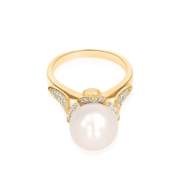 Bague Flower Excellence Or jaune 750/1000, FWP & Diamants