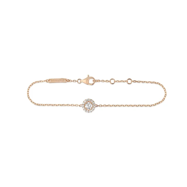 Gourmette marguerite Excellence Argent 925 R.Gold