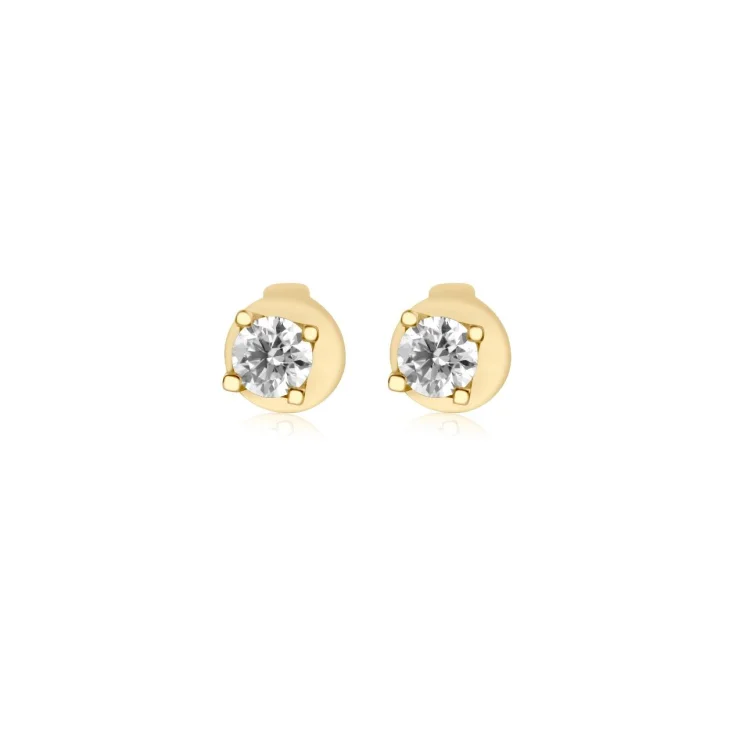 Puces d'oreilles Excellence Or jaune 750/1000 & Diamants 2