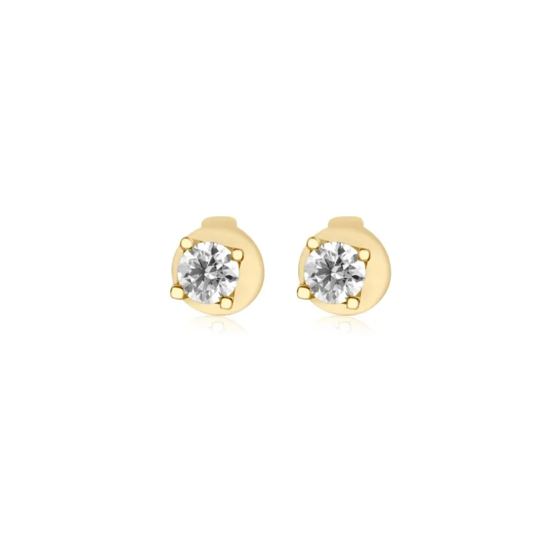 Puces d'oreilles Excellence Or jaune 750/1000 & Diamants