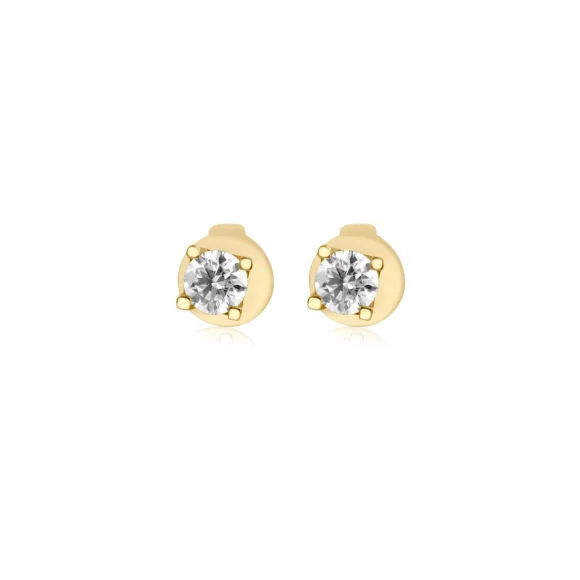 Puces d'oreilles Excellence Or jaune 750/1000 & Diamants