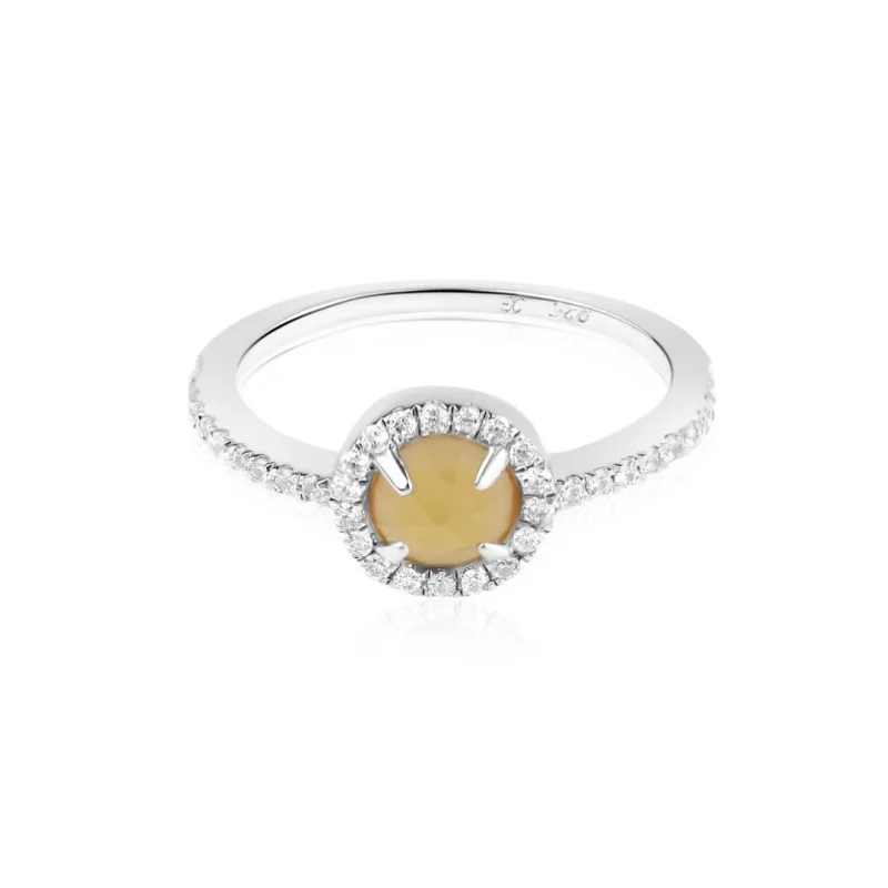 Margueritte Excellence Argent 925 Rh & CT