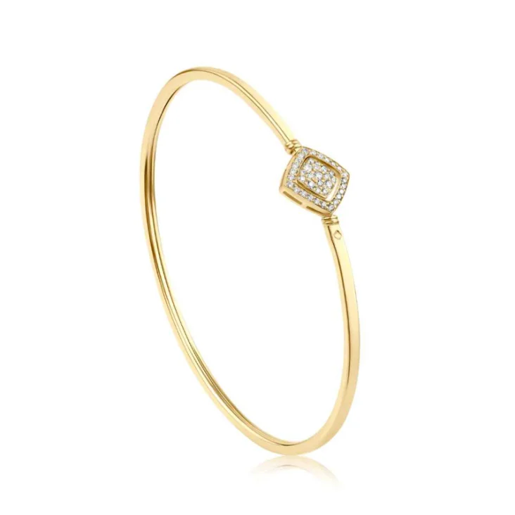 Bracelet Jonc Excellence Or jaune 750/1000 & Diamants 2