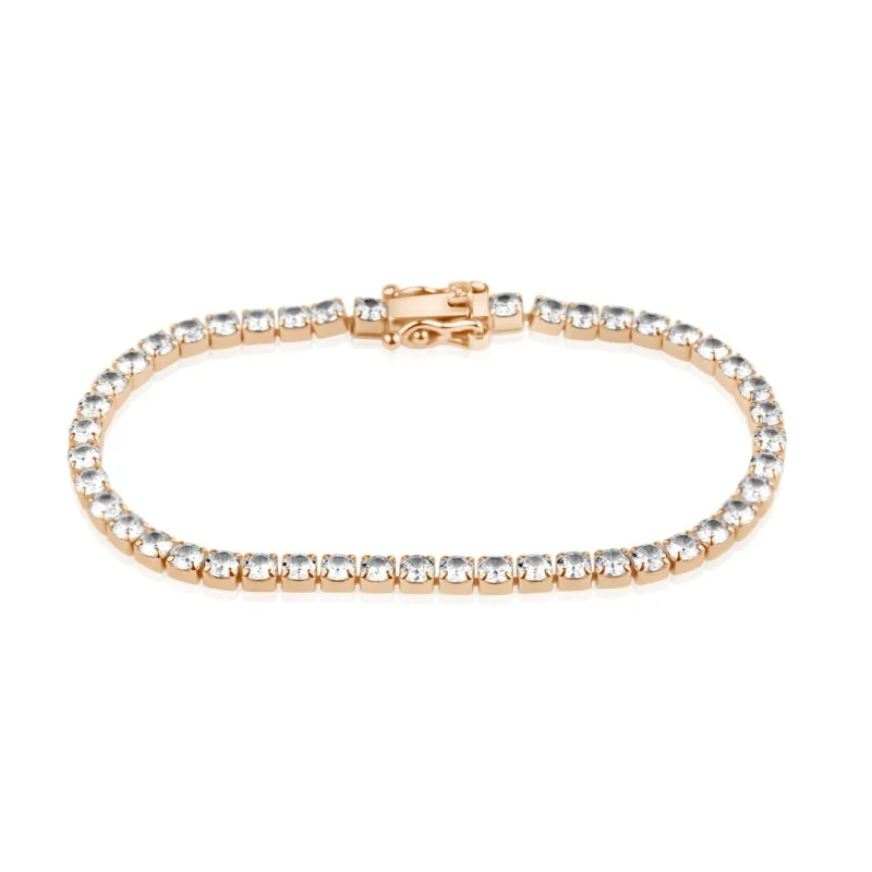 Gourmette rivière Excellence Argent 925 R.Gold Gourmette rivière Excellence Argent 925 R.Gold
