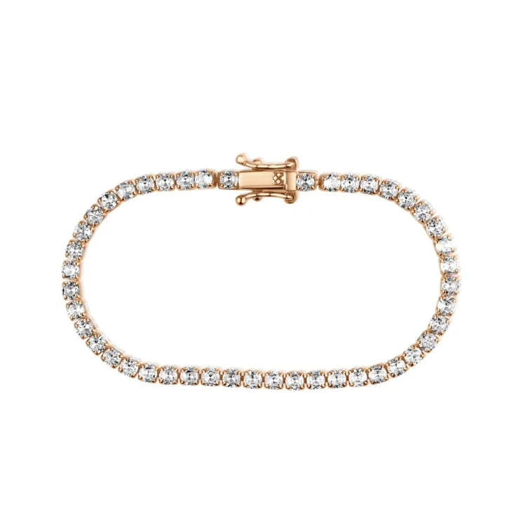 Gourmette rivière Excellence Argent 925 R.Gold 2