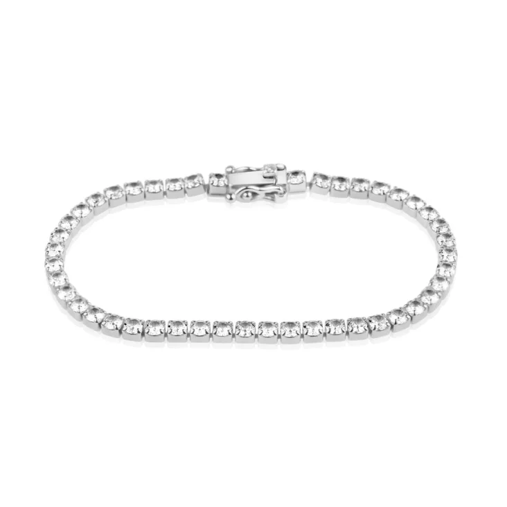 Gourmette rivière Excellence Argent 925 Rh