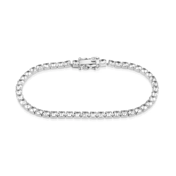Gourmette rivière Excellence Argent 925 Rh