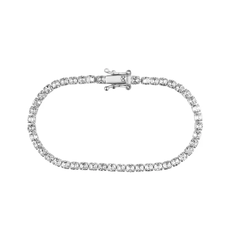 Gourmette rivière Excellence Argent 925 Rh 2
