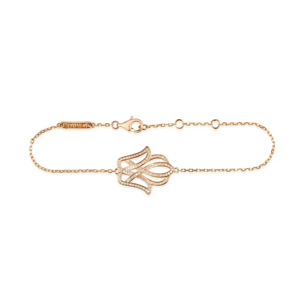 Gourmette Khmissa Excellence Argent 925 R.Gold