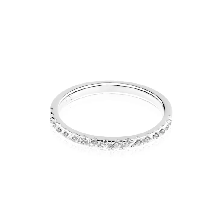 Demi alliance Excellence Argent 925 Rh