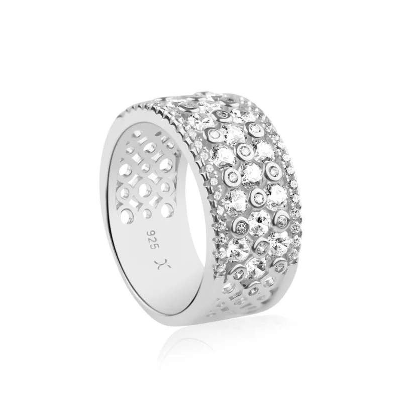 Bague Excellence Argent 925 Rh Bague Excellence Argent 925 Rh