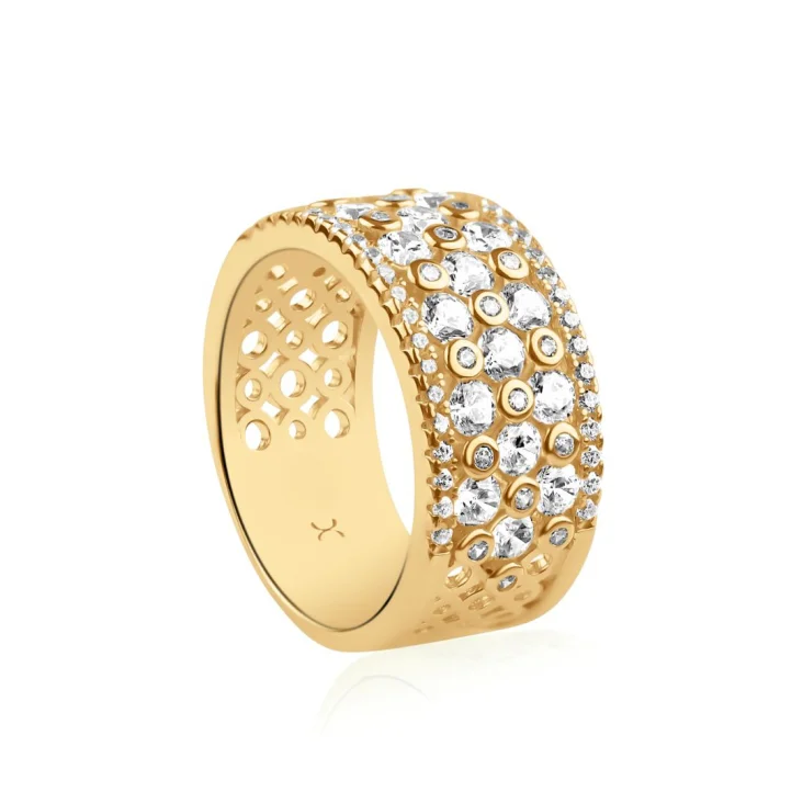 Bague Excellence Plaqué Or 18K 3Mic 2