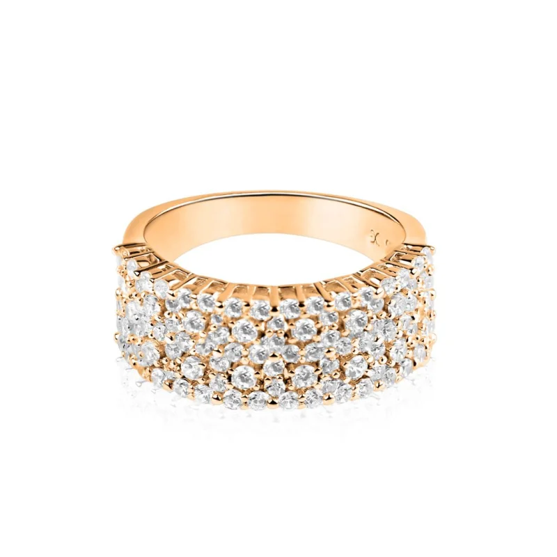 Bague Excellence Argent 925 R.Gold Bague Excellence Argent 925 R.Gold
