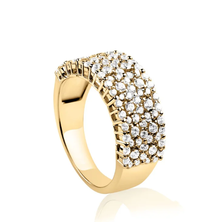Bague Excellence Plaqué Or 18K 3Mic 2