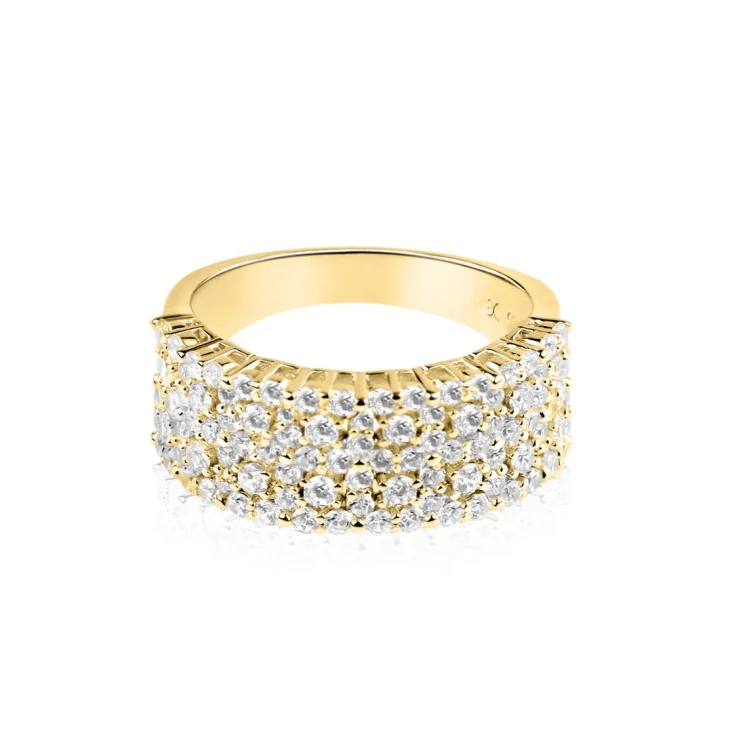 Bague Excellence Plaqué Or 18K 3Mic