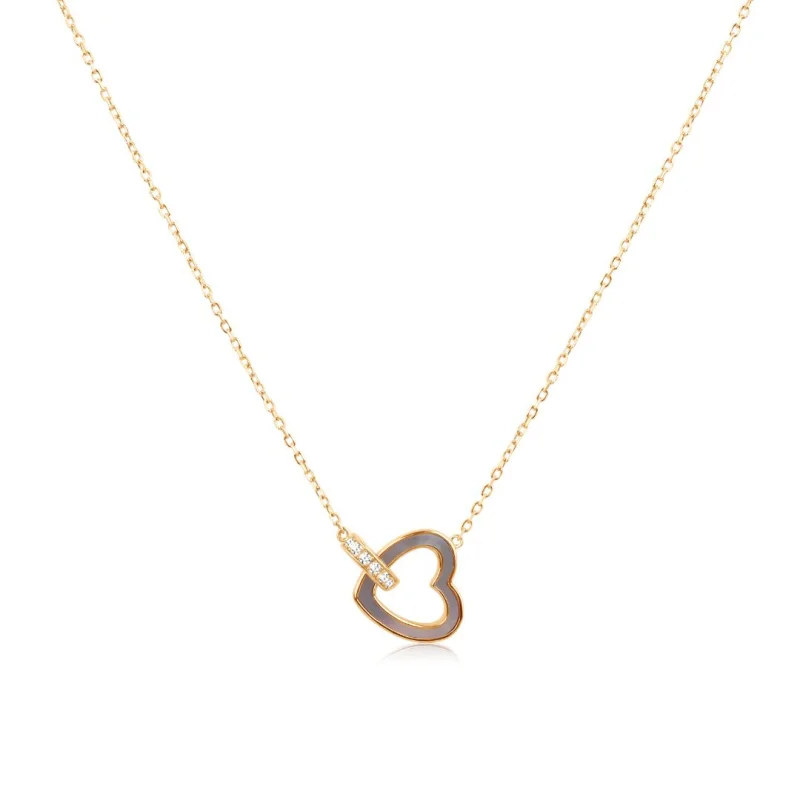 Collier cœur Excellence Plaqué Or 18K... Collier cœur Excellence Plaqué Or 18K...