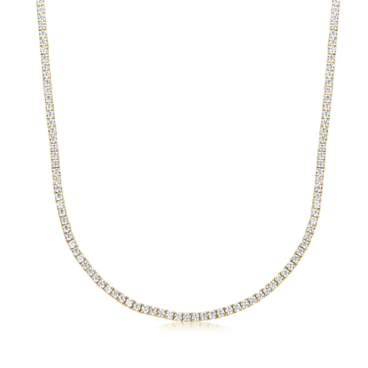 Collier rivière Excellence Plaqué Or 18K 3Mic