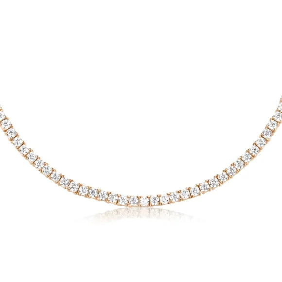 Collier rivière Excellence Plaqué Or 18K 3Mic