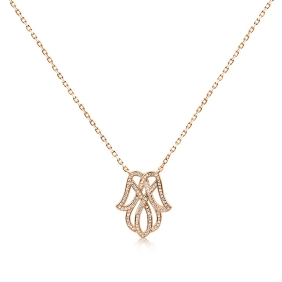 Collier Khmissa Excellence Argent 925 R.Gold