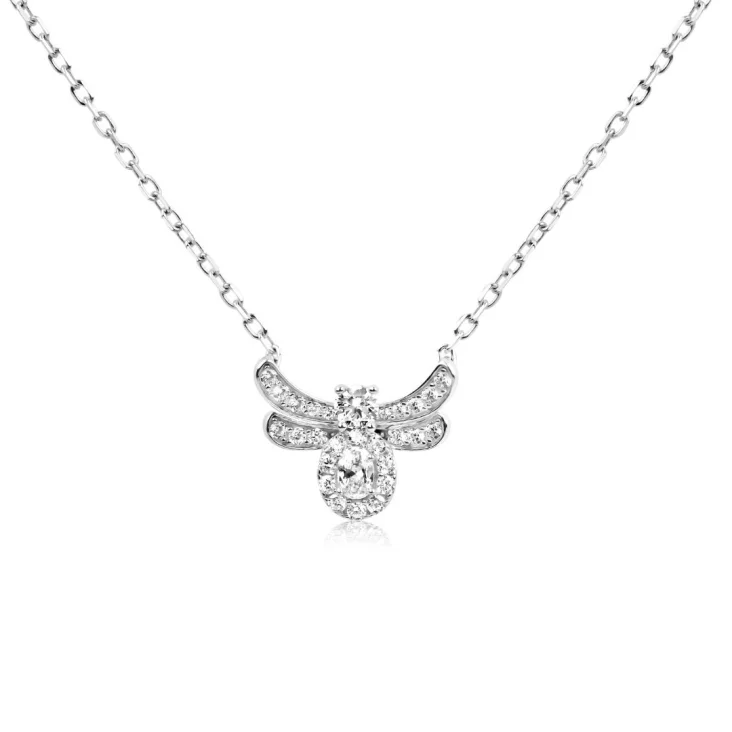 Collier abeille Excellence Argent 925 Rh 2