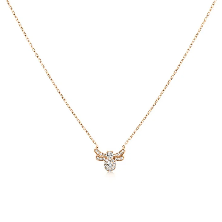 Collier abeille Excellence Argent 925 R.Gold