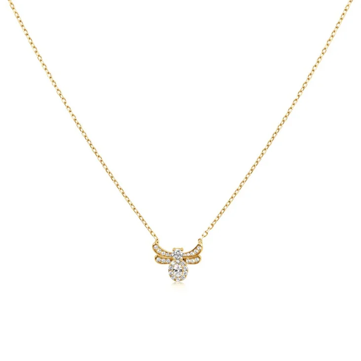 Collier abeille Excellence Plaqué Or 18K 3Mic