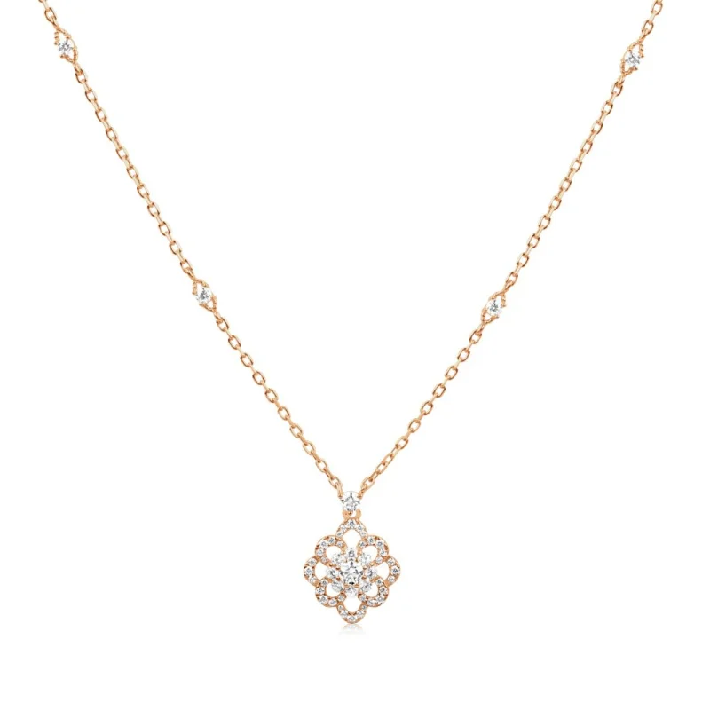 Collier flower Excellence Argent 925...