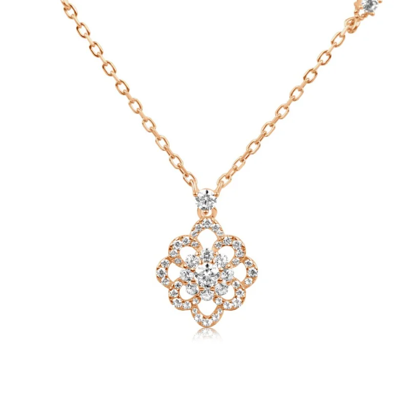 Collier flower Excellence Argent 925...